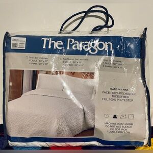 White Quilt Bedding Set